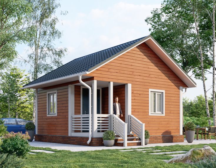 Быстровозводимый дом в Северской экстерьер