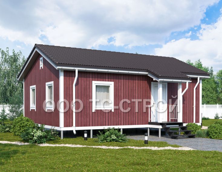 Быстровозводимый дом в Северской экстерьер